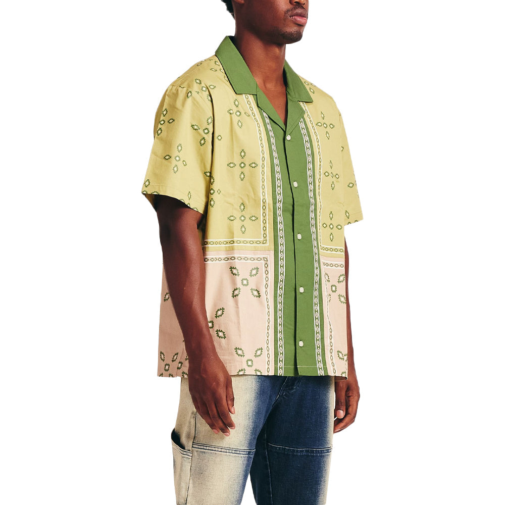 Memory Lane Patch Work Short Sleeve Shirt