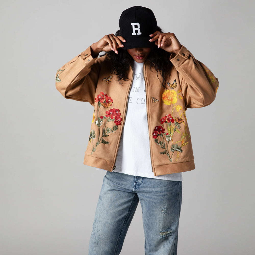 Ryoko Rain Monarch Clay Suede Work Jacket