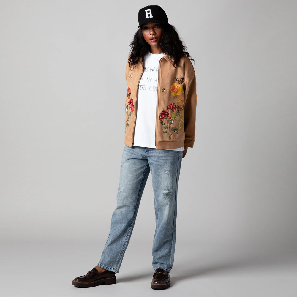 Ryoko Rain Monarch Clay Suede Work Jacket