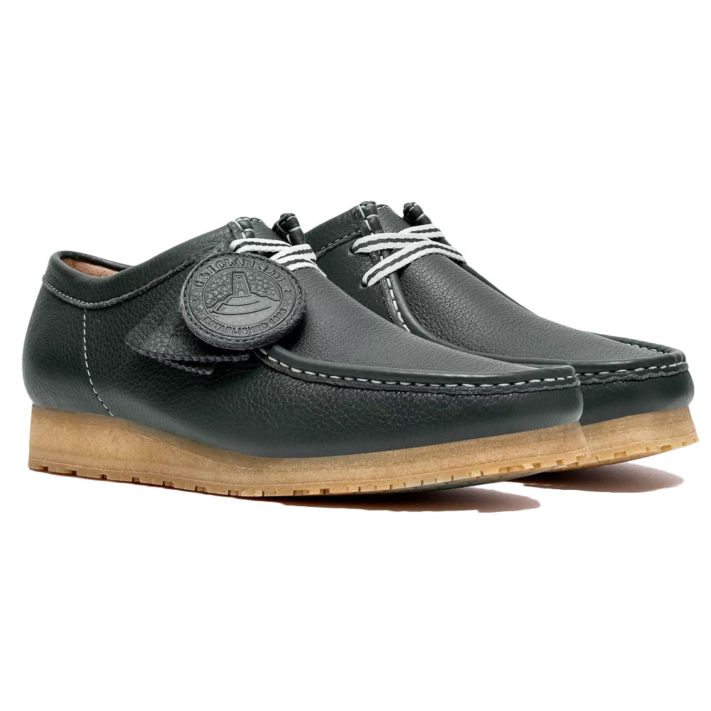 Clarks Wallabee RB Dark Green Leather