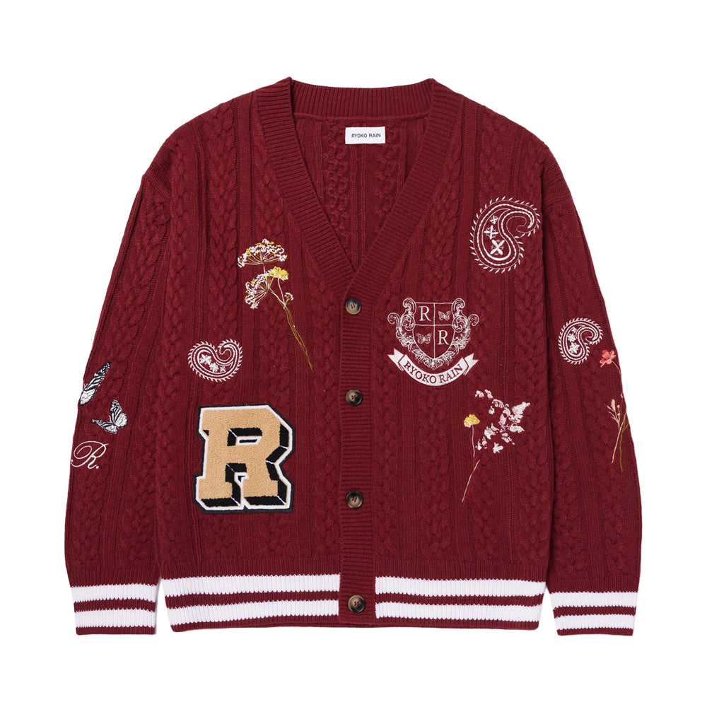 Ryoko Rain Cable Knit Cardigan
