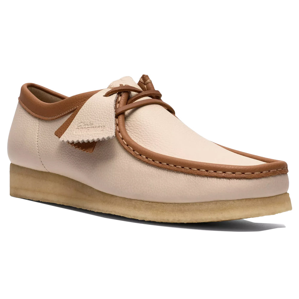 Clarks Wallabee White Combination Leather
