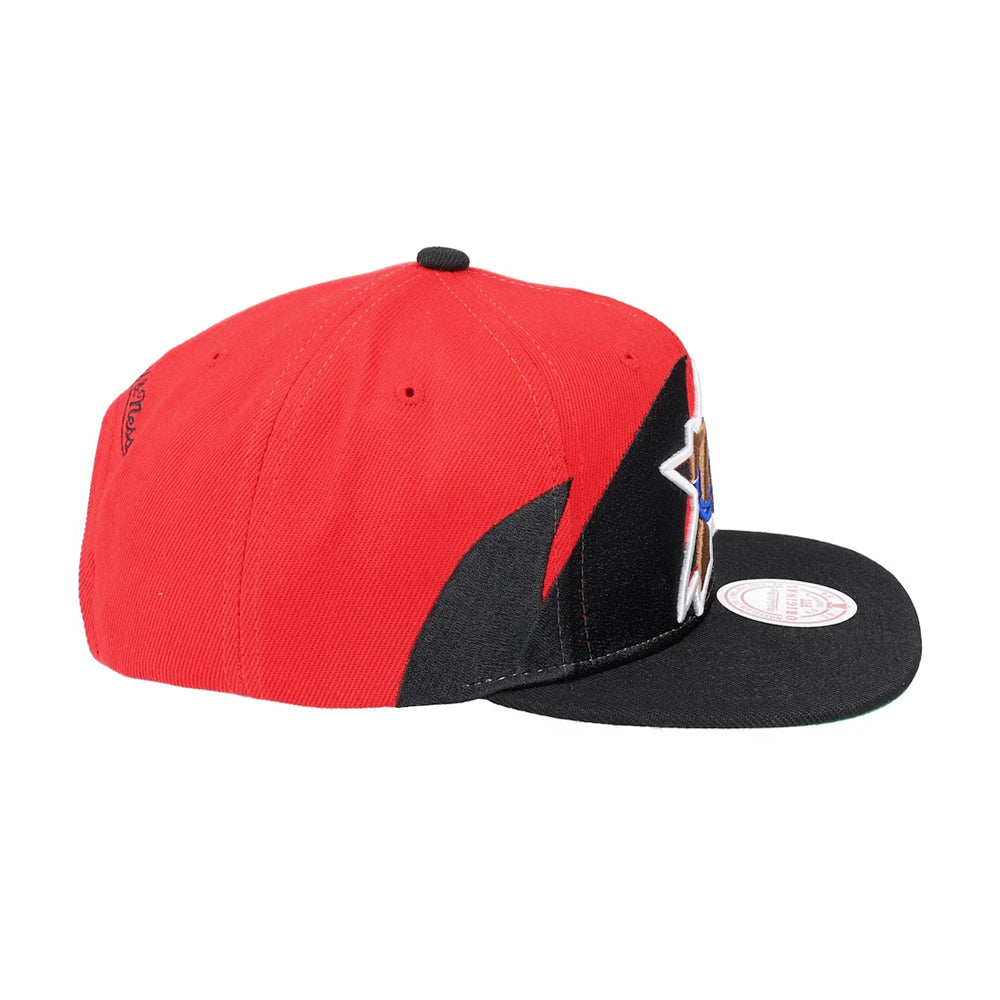 76ers Hardwood Classics Sharktooth Snapback Hat