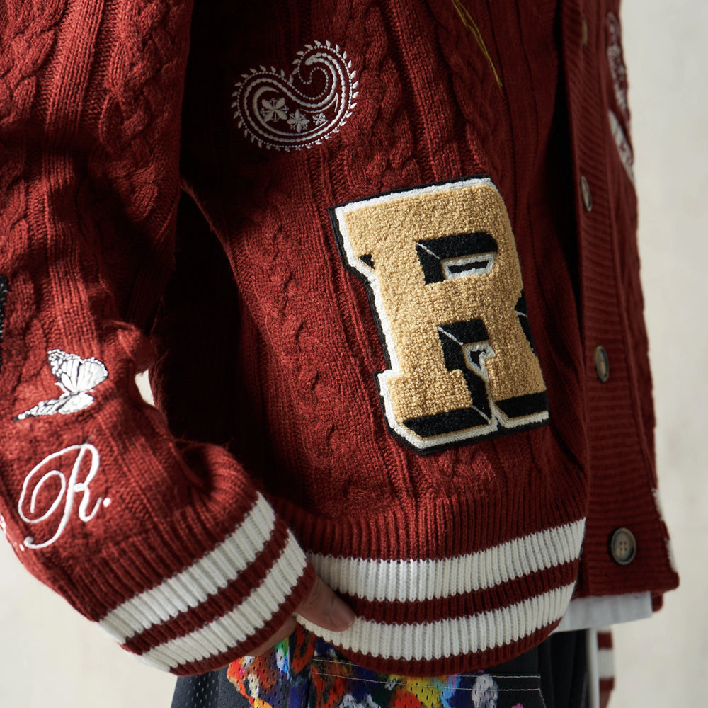 Ryoko Rain Cable Knit Cardigan