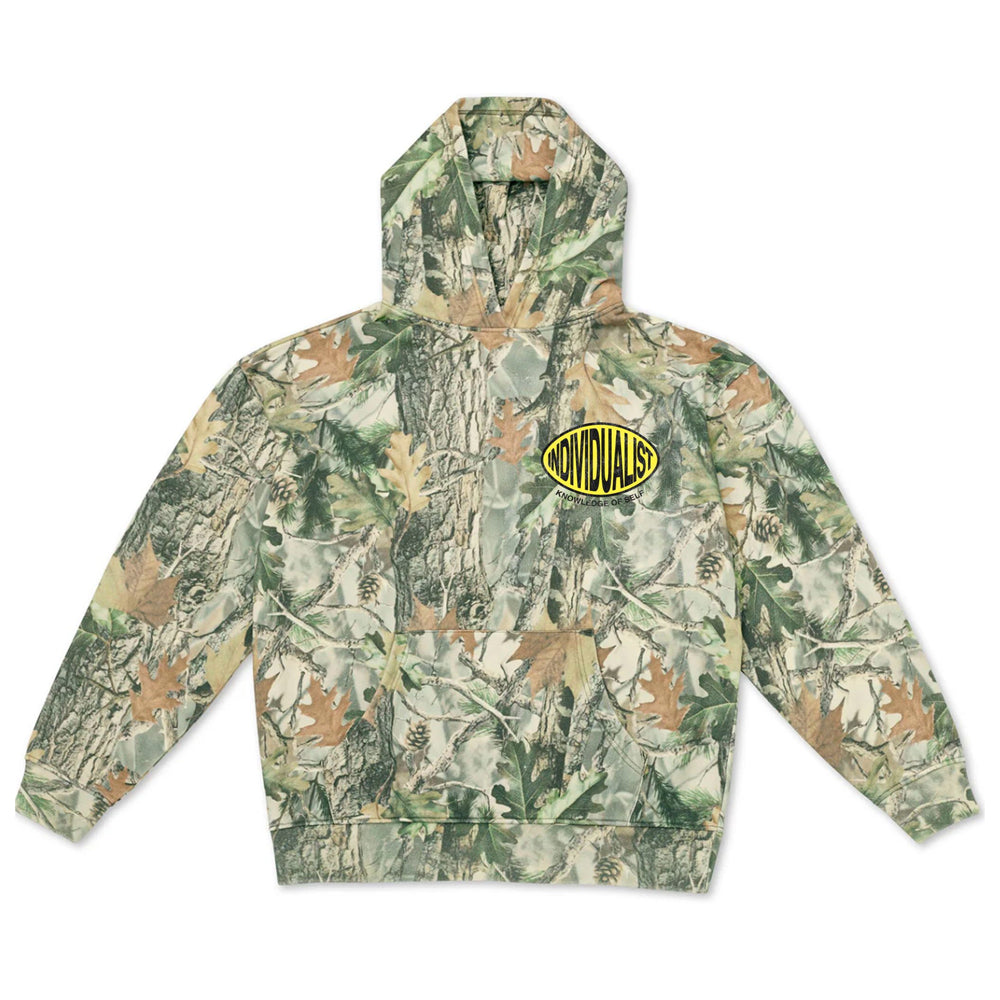 INDVLST Oval Patch Hooded Sweatshirt