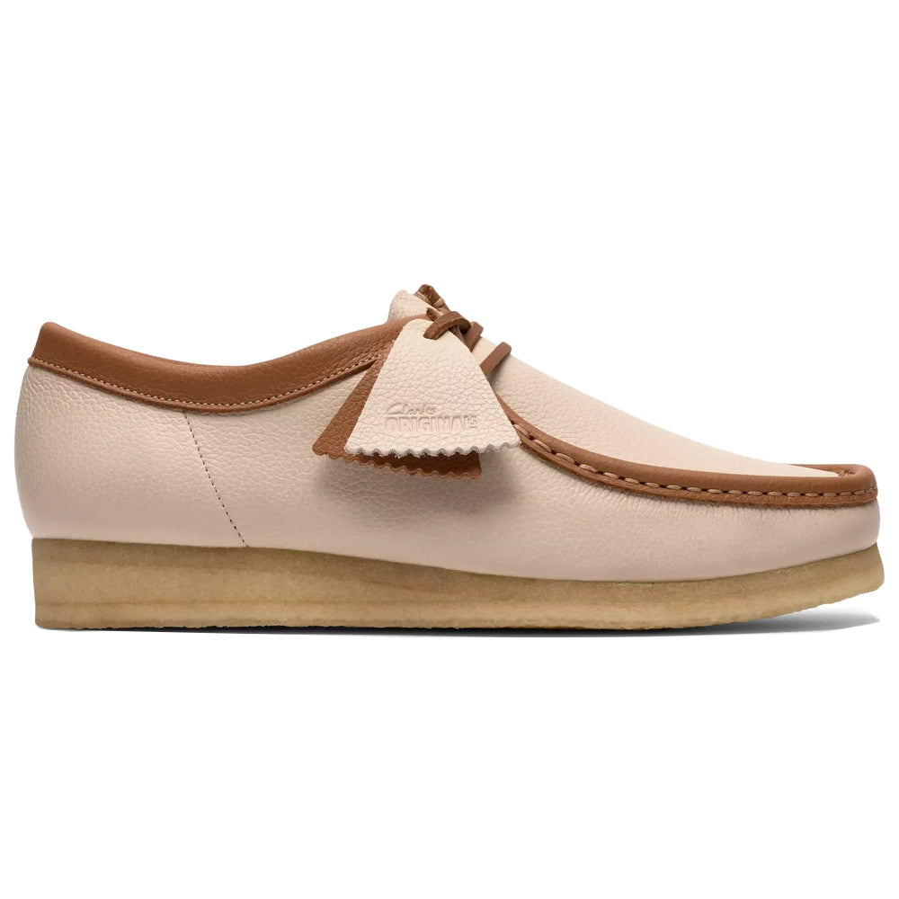 Clarks Wallabee White Combination Leather