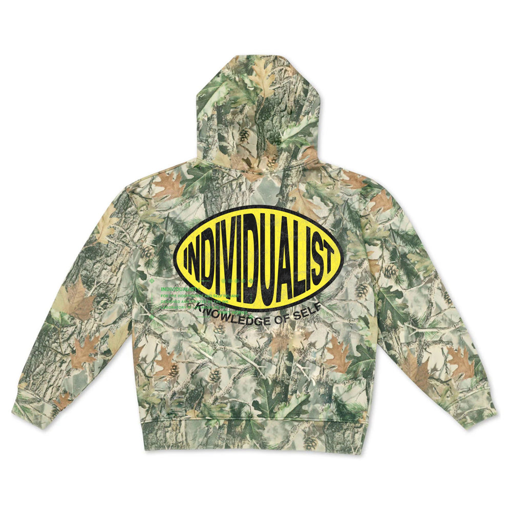 INDVLST Oval Patch Hooded Sweatshirt