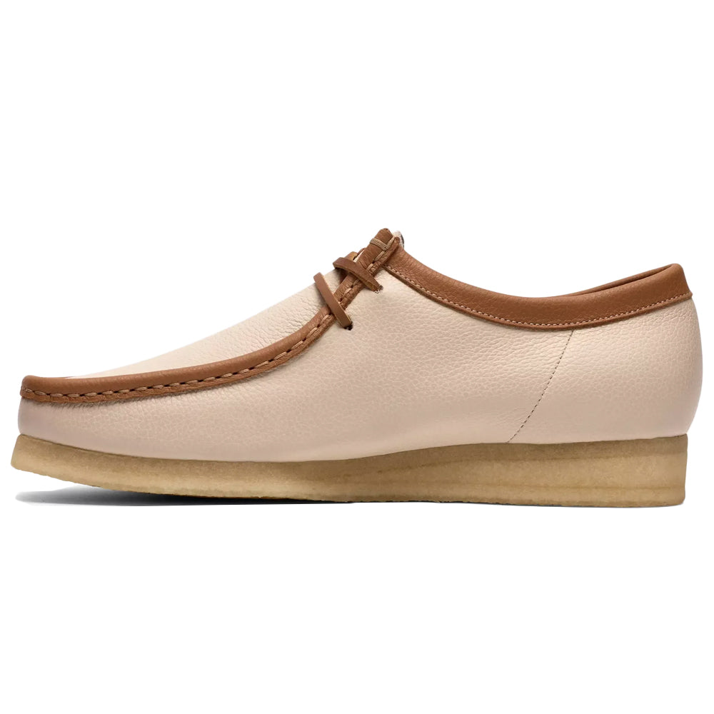 Clarks Wallabee White Combination Leather