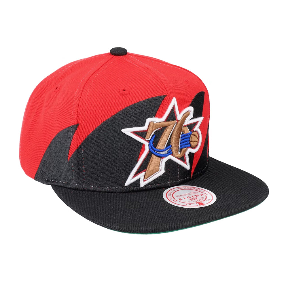 76ers Hardwood Classics Sharktooth Snapback Hat