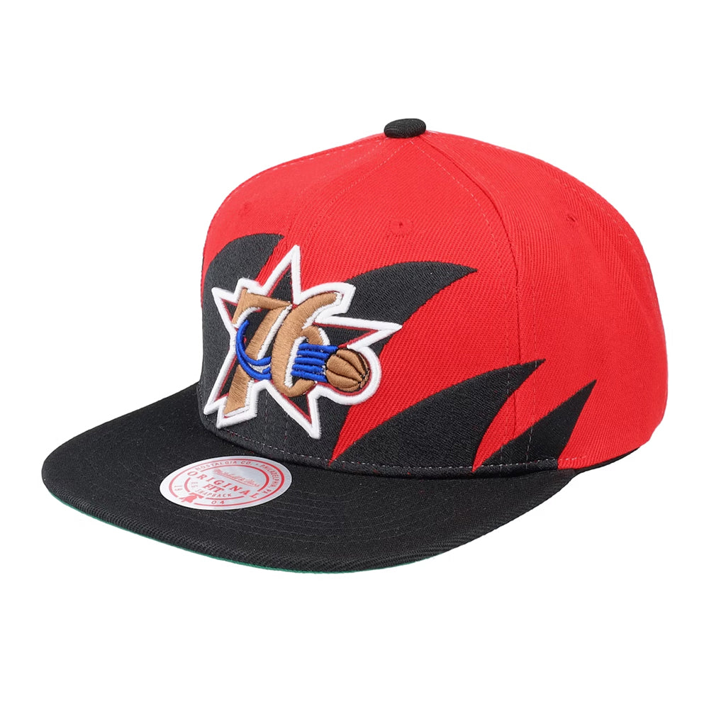 76ers Hardwood Classics Sharktooth Snapback Hat