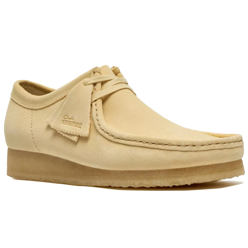 Clarks Wallabee Pale Yellow Suede
