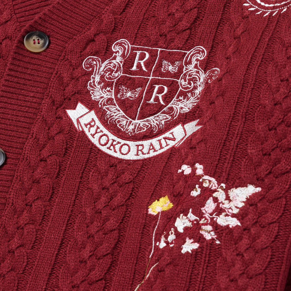 Ryoko Rain Cable Knit Cardigan
