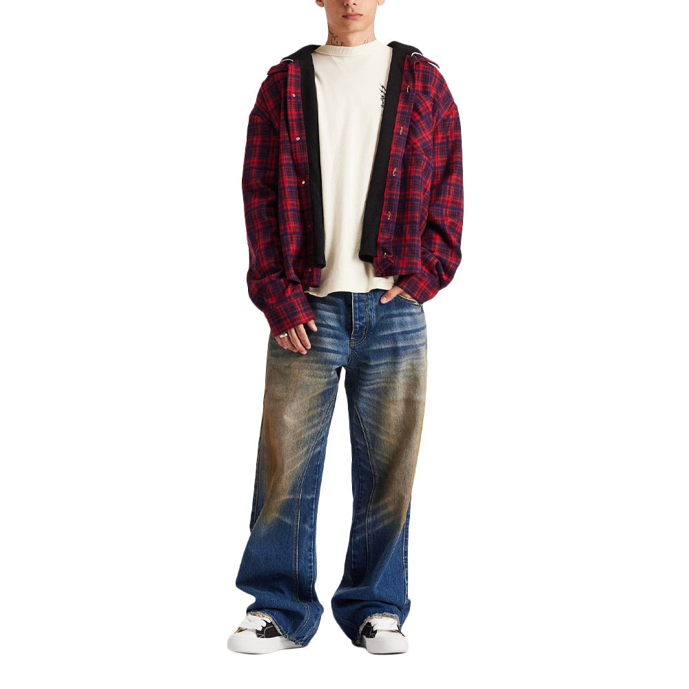 Diet Starts Monday Eagle Hooded Flannel Shirt