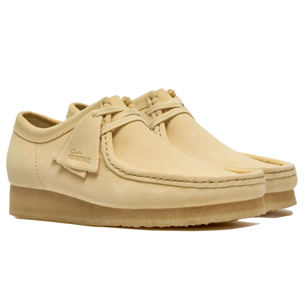 Clarks Wallabee Pale Yellow Suede