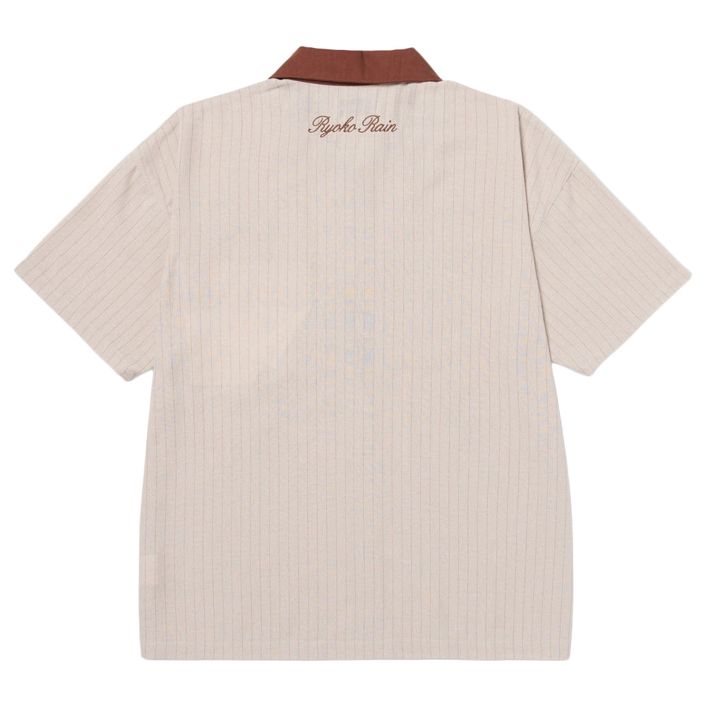 Ryoko Rain Butterfly Pinestripe Button Up Shirt