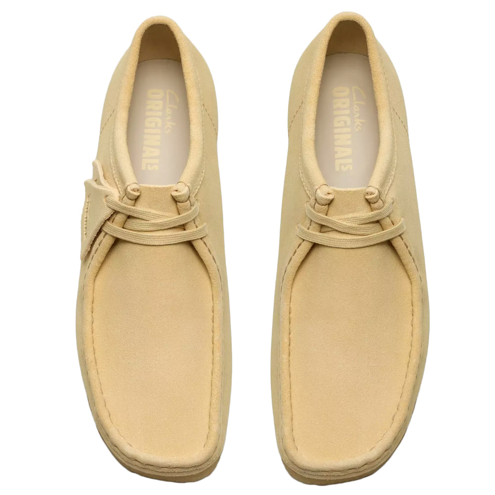 Clarks Wallabee Pale Yellow Suede